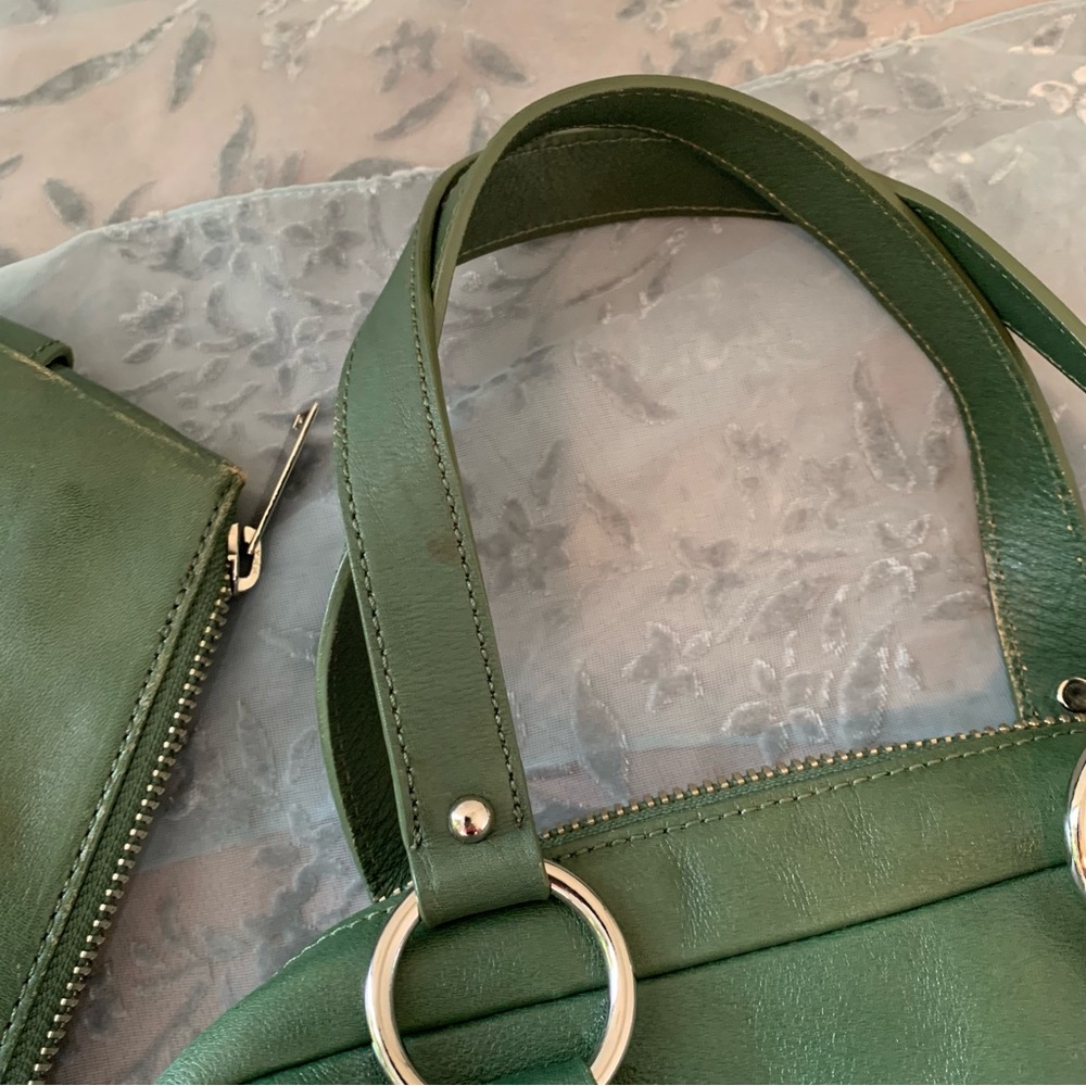 Y2K Banana Republic Leather Satchel and Pouch Set - Picture 12 of 15